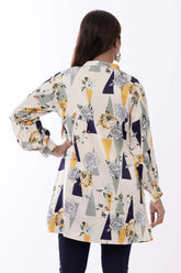 Women's Shirt (Navy Printed)